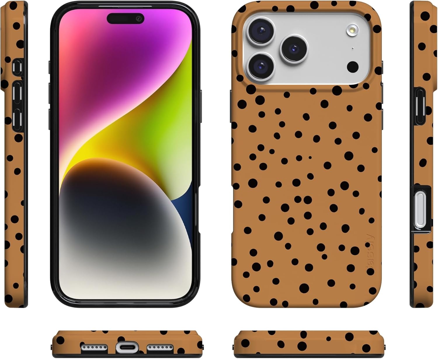 image:imageCasely iPhone 17 Pro Max Case Youre Dinomite Green Dinosaur Compatible with MagSafe Classic Ultra Thin DesignSpot On Dotted Animal
