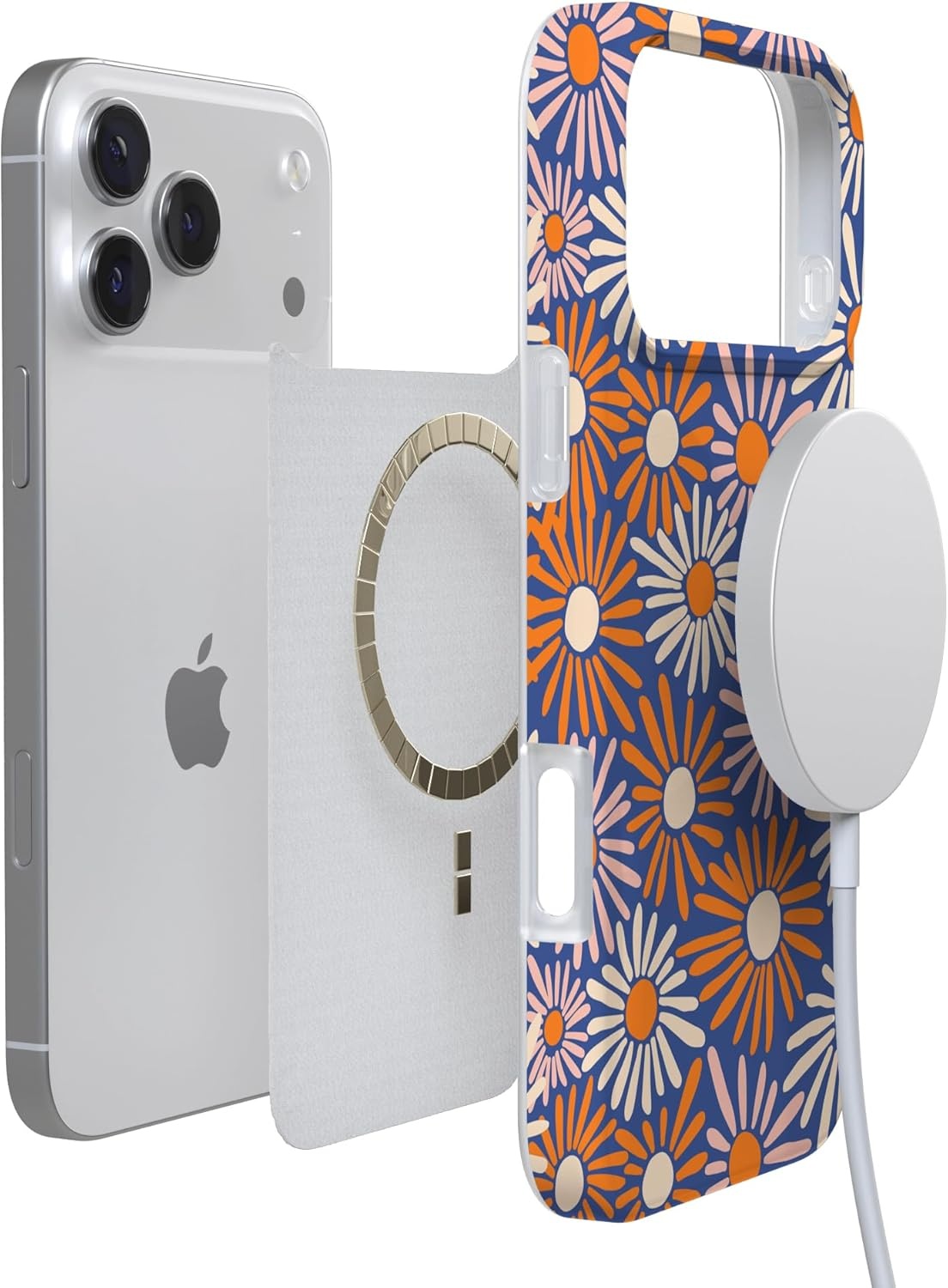 image:imageCasely iPhone 17 Pro Max Case Youre Dinomite Green Dinosaur Compatible with MagSafe Classic Ultra Thin DesignSpring Forward Daisy Floral