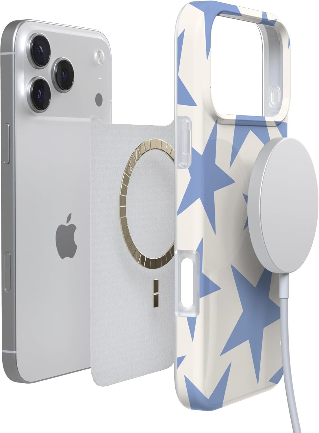 image:imageCasely iPhone 17 Pro Max Case Youre Dinomite Green Dinosaur Compatible with MagSafe Classic Ultra Thin DesignStars Align Blue White Stars