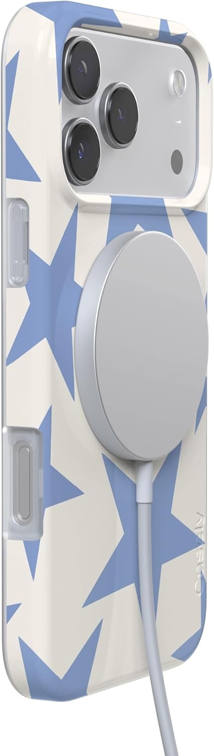 image:imageCasely iPhone 17 Pro Max Case Youre Dinomite Green Dinosaur Compatible with MagSafe Classic Ultra Thin DesignStars Align Blue White Stars