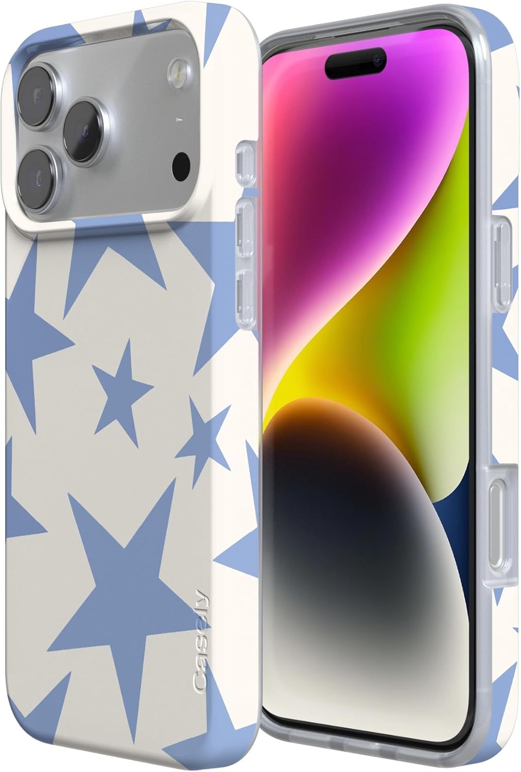 image:imageCasely iPhone 17 Pro Max Case Youre Dinomite Green Dinosaur Compatible with MagSafe Classic Ultra Thin DesignStars Align Blue White Stars