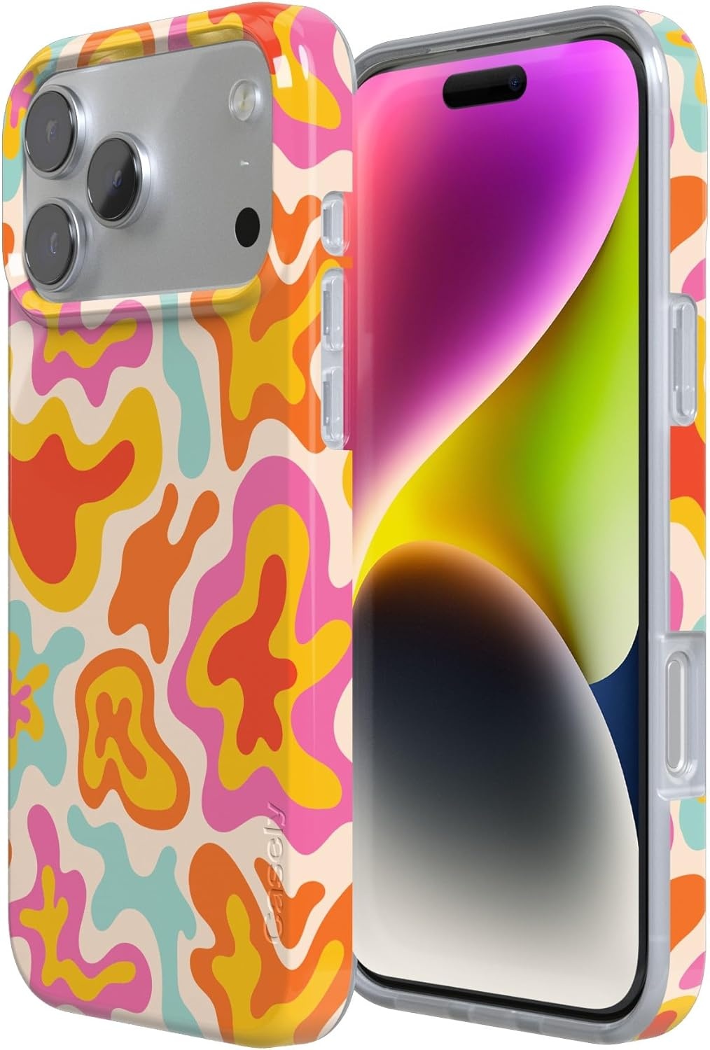 image:imageCasely iPhone 17 Pro Max Case Youre Dinomite Green Dinosaur Compatible with MagSafe Classic Ultra Thin DesignTropical Color Splash Abstract Retro