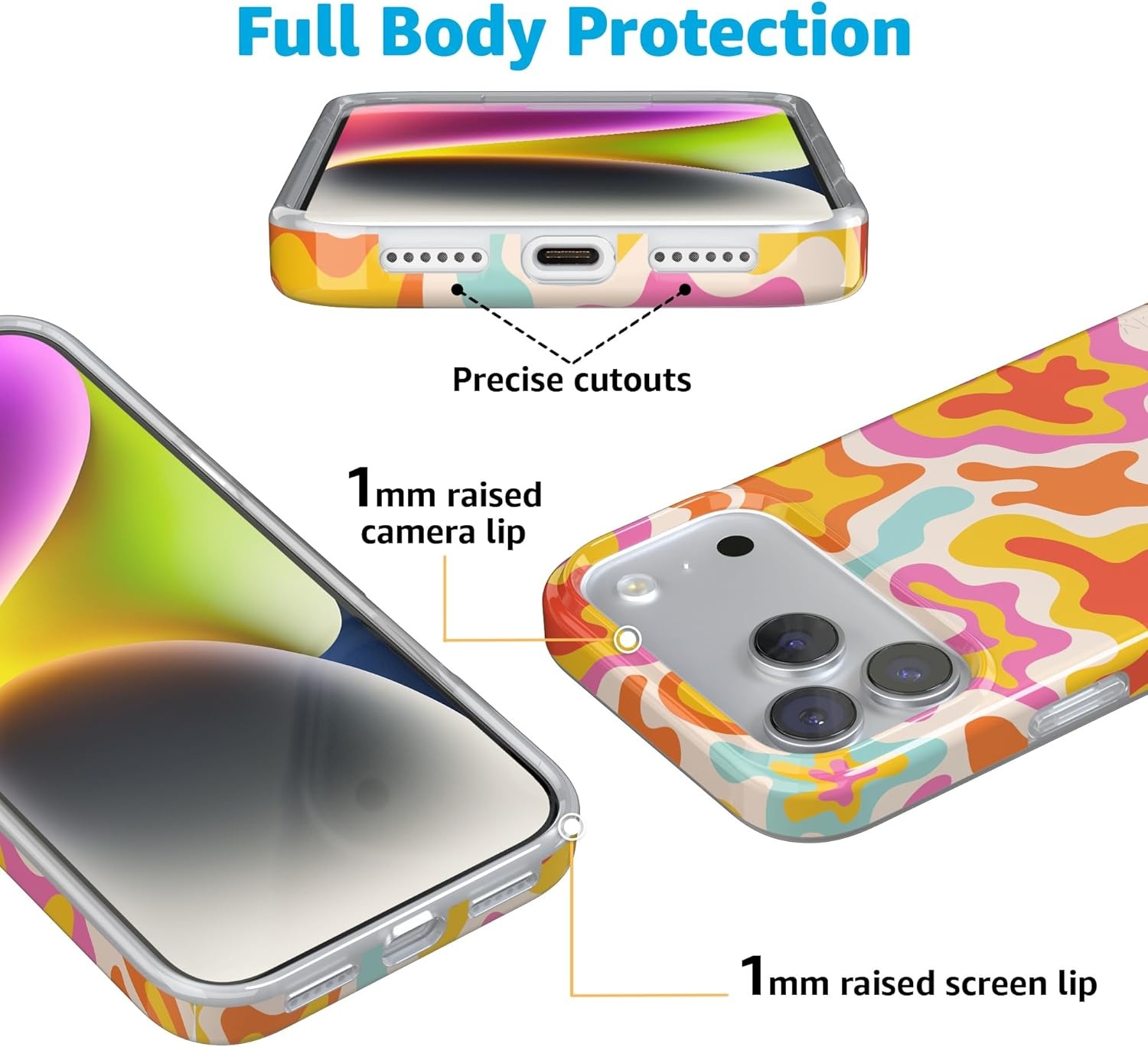 image:imageCasely iPhone 17 Pro Max Case Youre Dinomite Green Dinosaur Compatible with MagSafe Classic Ultra Thin DesignTropical Color Splash Abstract Retro