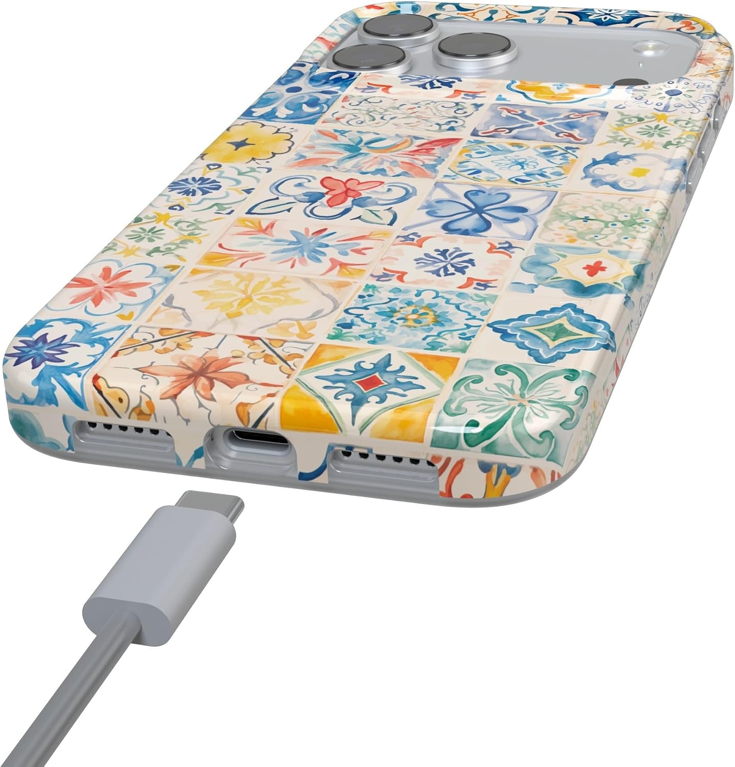 image:imageCasely iPhone 17 Pro Max Case Youre Dinomite Green Dinosaur Compatible with MagSafe Classic Ultra Thin DesignTuscan Tiles Dolce Vita