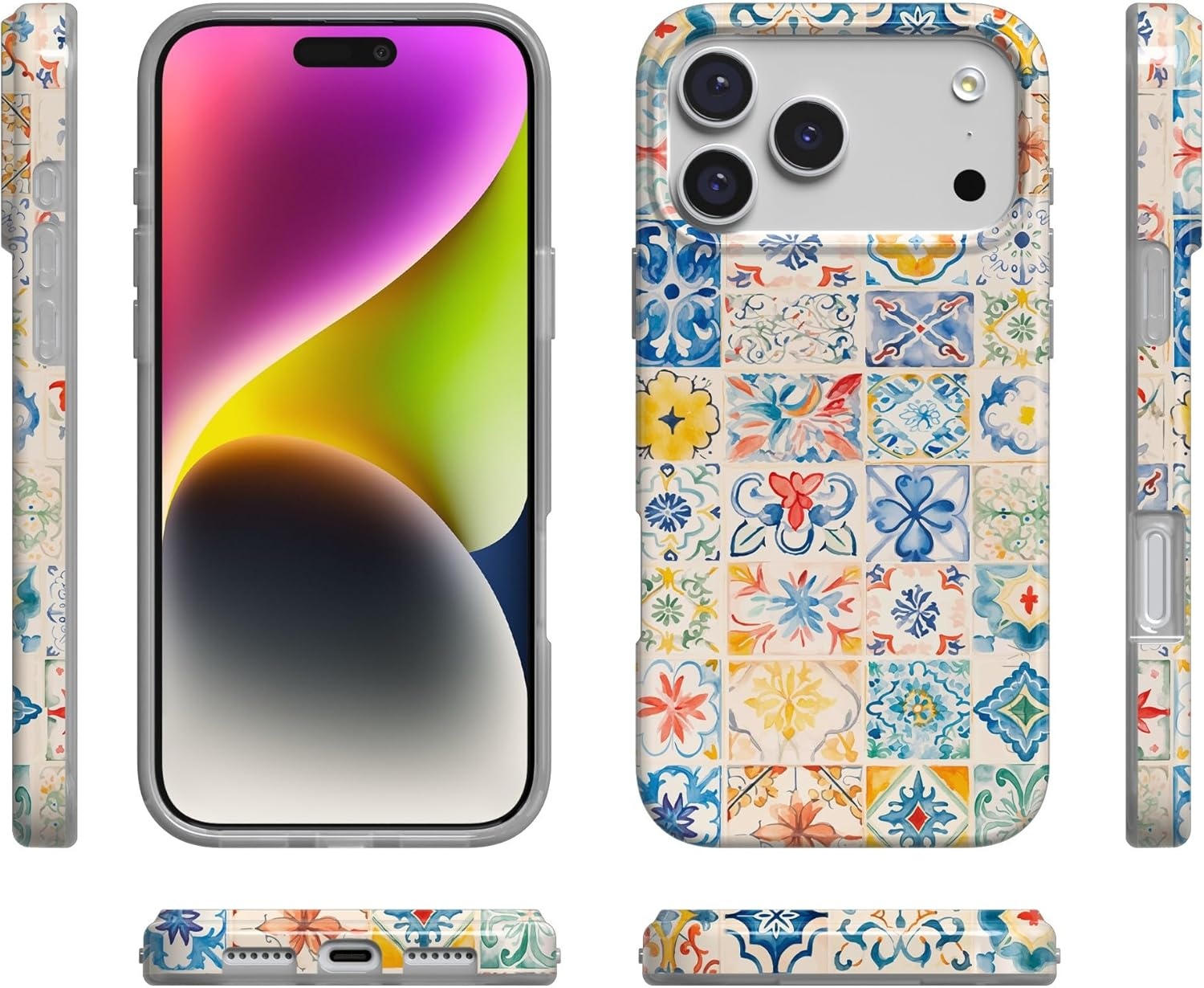 image:imageCasely iPhone 17 Pro Max Case Youre Dinomite Green Dinosaur Compatible with MagSafe Classic Ultra Thin DesignTuscan Tiles Dolce Vita