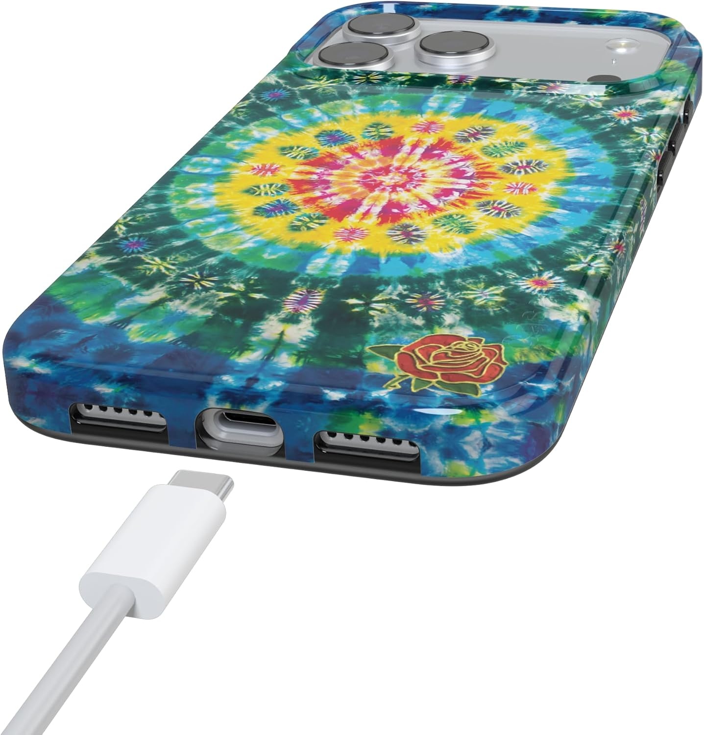 image:imageCasely iPhone 17 Pro Max Case Youre Dinomite Green Dinosaur Compatible with MagSafe Classic Ultra Thin DesignVeneta Tapestry Grateful Dead Tie Dye