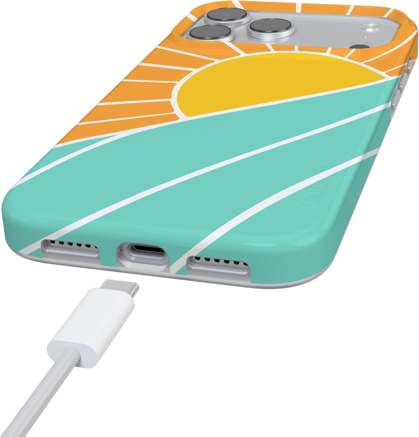 image:imageCasely iPhone 17 Pro Max Case Youre Dinomite Green Dinosaur Compatible with MagSafe Classic Ultra Thin DesignWaves Rays Sunshine