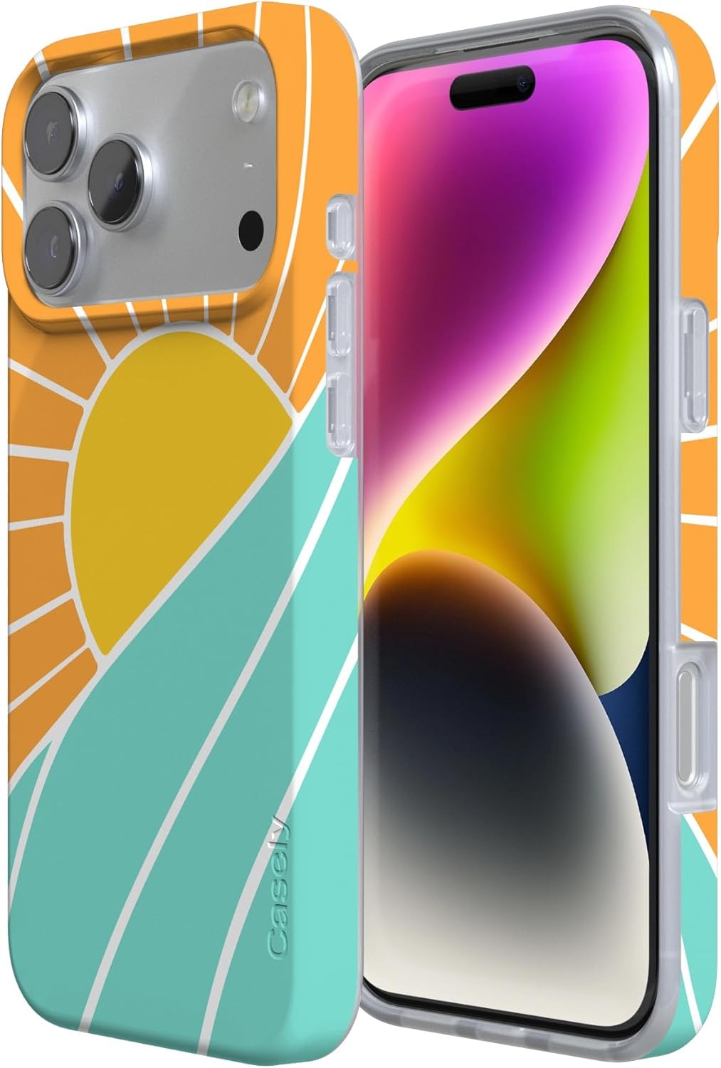 image:imageCasely iPhone 17 Pro Max Case Youre Dinomite Green Dinosaur Compatible with MagSafe Classic Ultra Thin DesignWaves Rays Sunshine