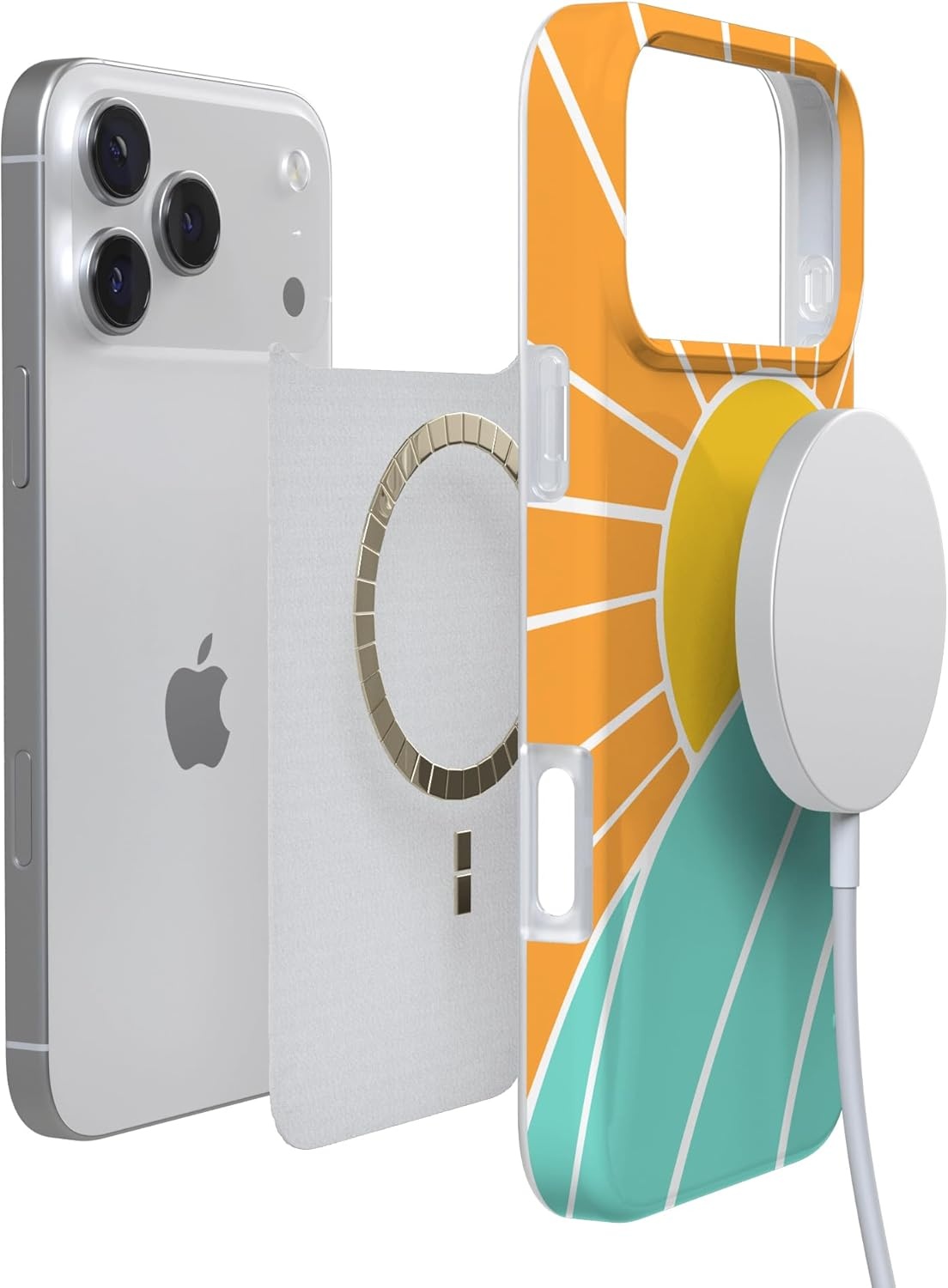 image:imageCasely iPhone 17 Pro Max Case Youre Dinomite Green Dinosaur Compatible with MagSafe Classic Ultra Thin DesignWaves Rays Sunshine