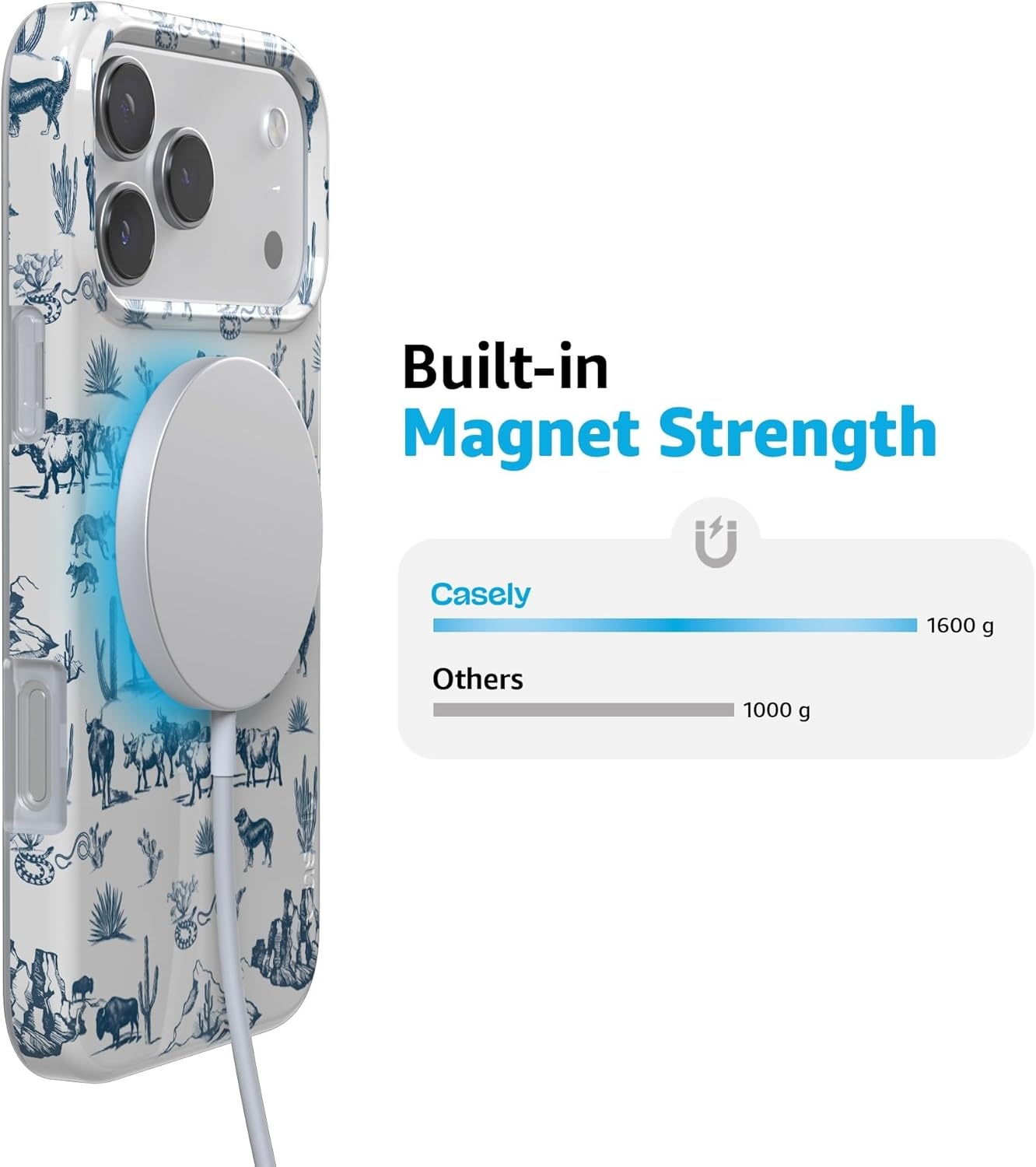 image:imageCasely iPhone 17 Pro Max Case Youre Dinomite Green Dinosaur Compatible with MagSafe Classic Ultra Thin DesignWild West Adventure Desert