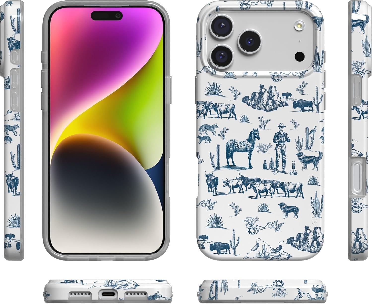 image:imageCasely iPhone 17 Pro Max Case Youre Dinomite Green Dinosaur Compatible with MagSafe Classic Ultra Thin DesignWild West Adventure Desert