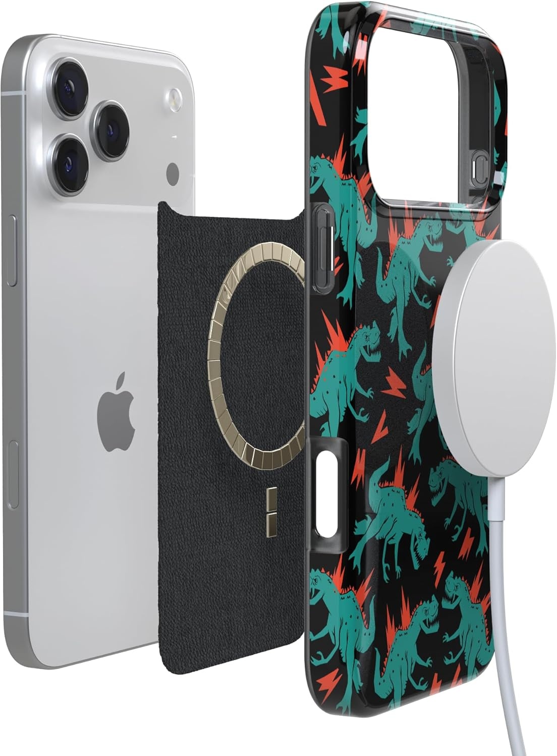 image:imageCasely iPhone 17 Pro Max Case Youre Dinomite Green Dinosaur Compatible with MagSafe Classic Ultra Thin DesignYoure Dinomite Green Dinosaur