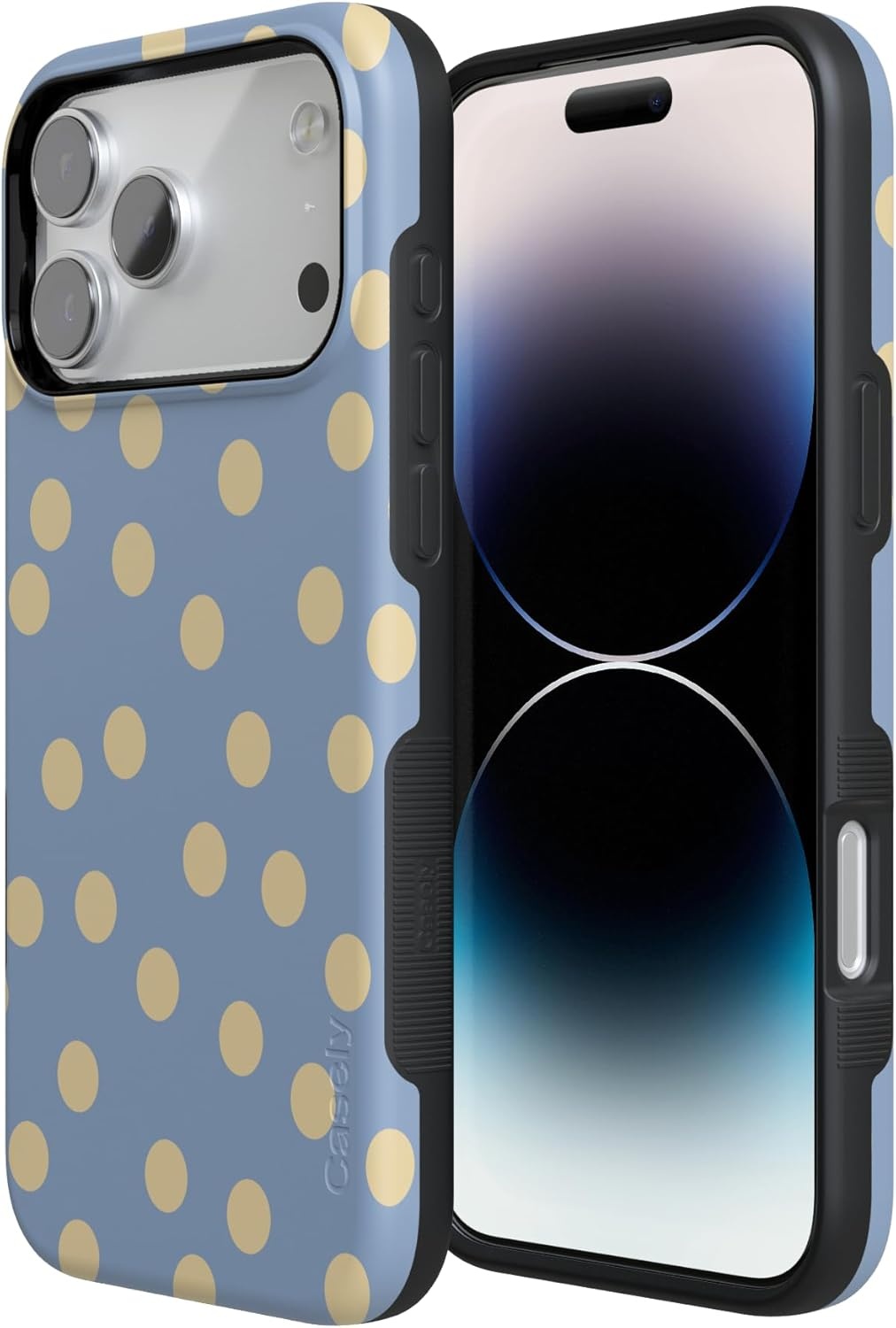 image:imageCasely iPhone 17 Pro Max Case in the Spotlight Pastel Polka Dot Bold Protective Design Compatible with MagSafe
