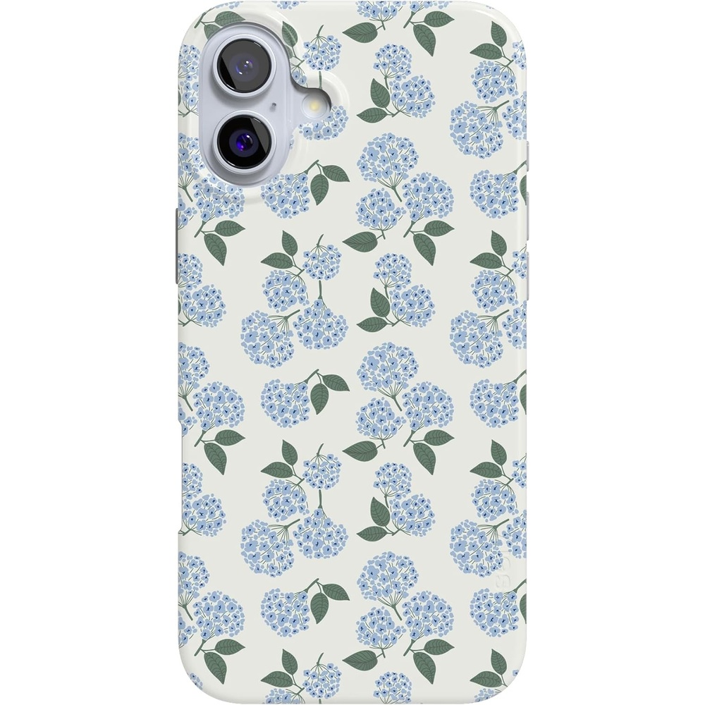 image:imageCasely iPhone 16 Case Blue Hydrangea Nantucket Cottage Compatible with MagSafe Classic Ultra Slim Design