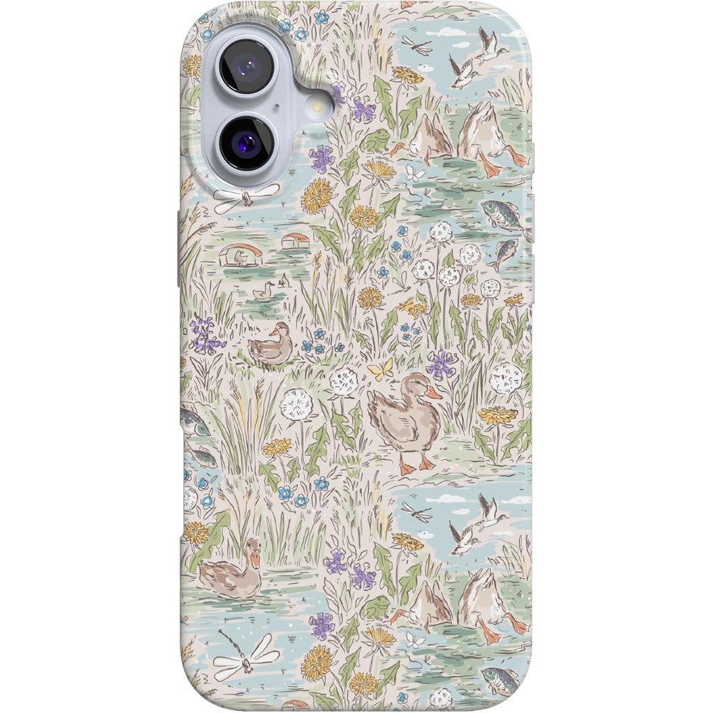 image:imageCasely iPhone 16 Case The Waddle Path Duck Pond Compatible with MagSafe Classic Ultra Thin Design