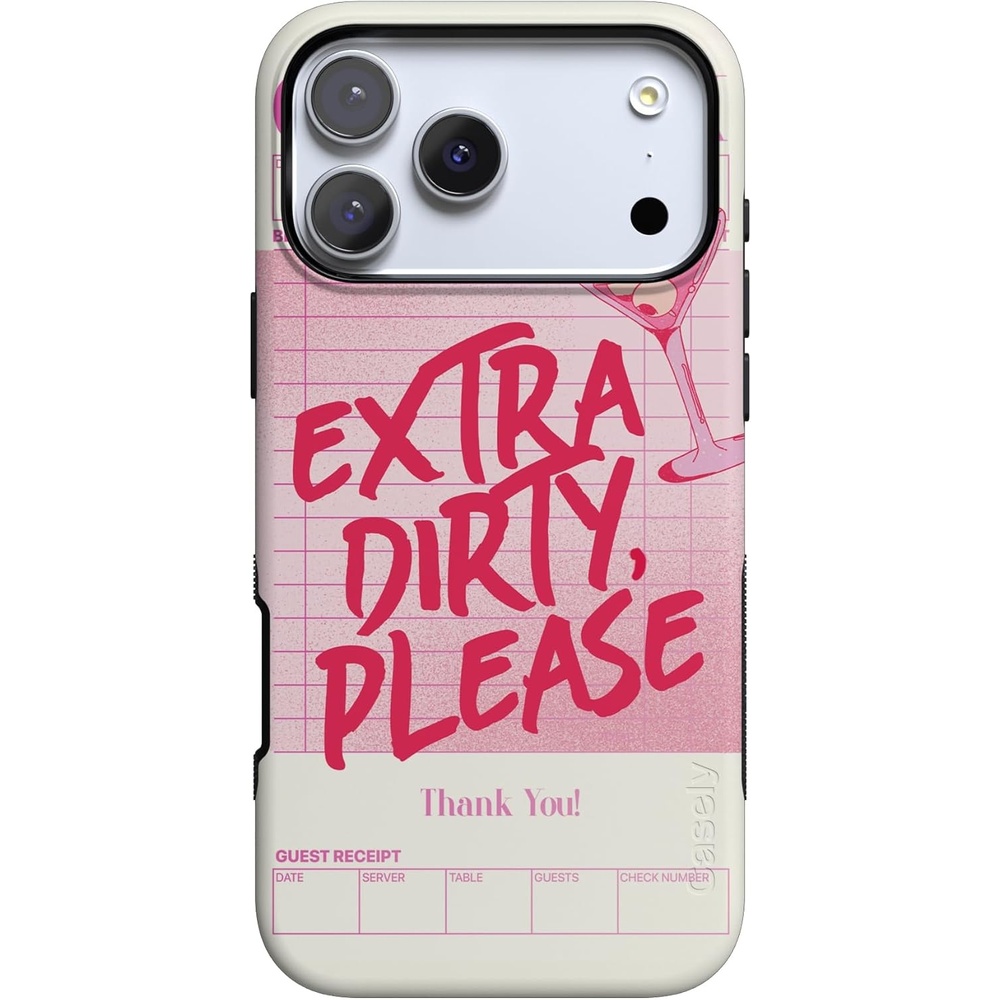 image:imageCasely iPhone 17 Pro Max Case  Blue amp White Floral  Rose to Fame  Bold Protective Design  Compatible with MagSafeExtra Dirty Please  Fun on Weekdays