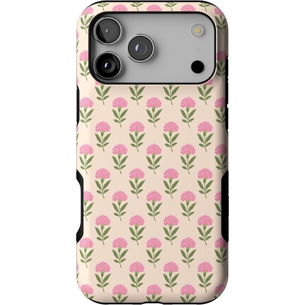 image:imageCasely iPhone 17 Pro Max Case  Blue amp White Floral  Rose to Fame  Bold Protective Design  Compatible with MagSafeJennas Flowers  Fun on Weekdays