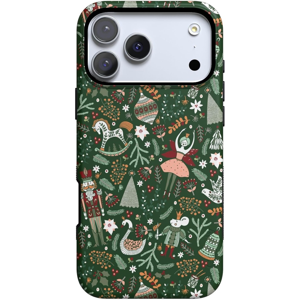 image:imageCasely iPhone 17 Pro Max Case  Blue amp White Floral  Rose to Fame  Bold Protective Design  Compatible with MagSafeSugar Plum Fairy  Winter Wonderland
