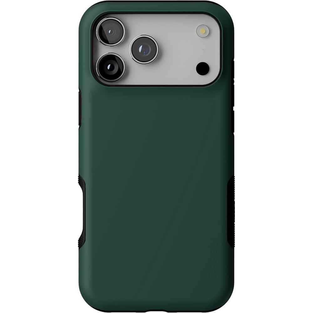 image:imageCasely iPhone 17 Pro Max Case Blue amp White Floral Rose to Fame Bold Protective Design Compatible with MagSafeThe Boyfriend Collection Forest Green