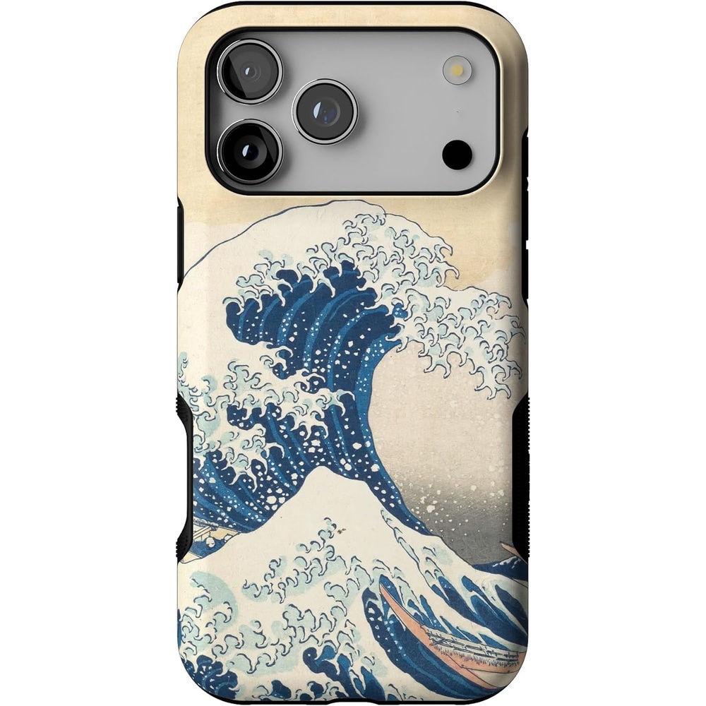 image:imageCasely iPhone 17 Pro Max Case Blue amp White Floral Rose to Fame Bold Protective Design Compatible with MagSafeThe Great Wave The Met Museum