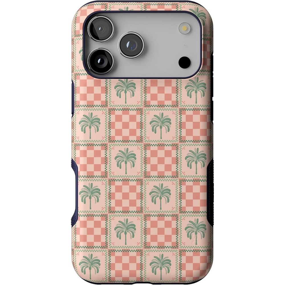 image:imageCasely iPhone 17 Pro Max Case Blue amp White Floral Rose to Fame Bold Protective Design Compatible with MagSafeThe Social Club Palm Beach