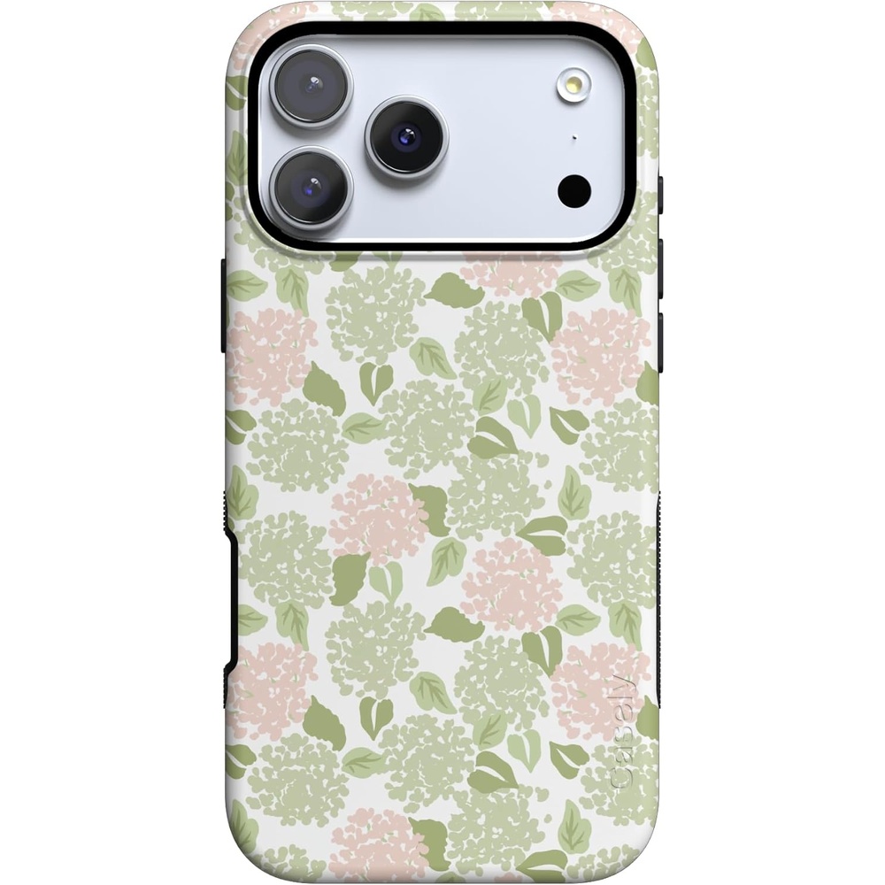 image:imageCasely iPhone 17 Pro Max Case Hydrangea Haze Floral Garden Bold Protective Design Compatible with MagSafe