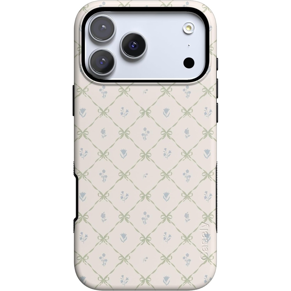 image:imageCasely iPhone 17 Pro Max Case Petite Petals Floral Dainty Lattice Bold Protective Design Compatible with MagSafe
