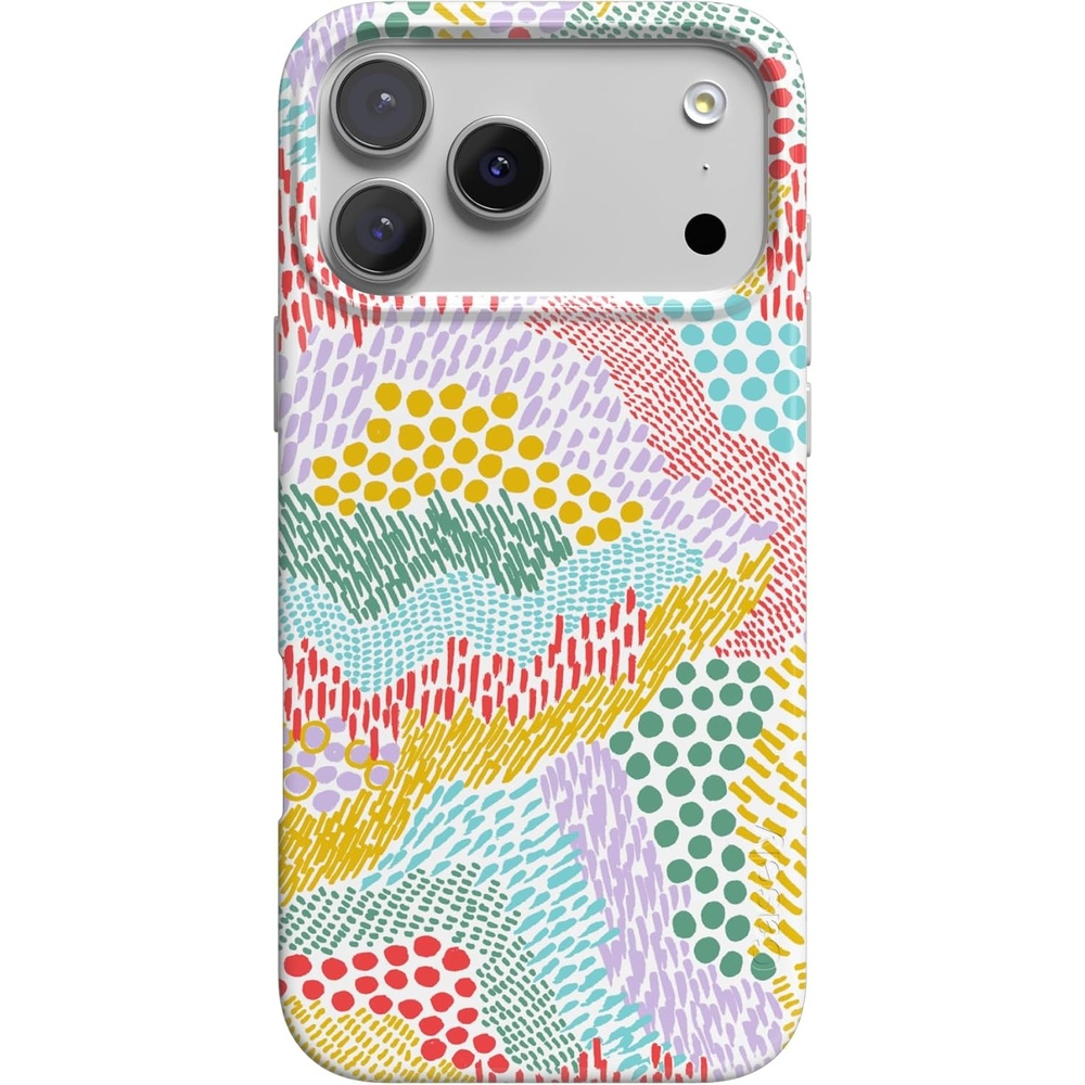image:imageCasely iPhone 17 Pro Max Case Youre Dinomite Green Dinosaur Compatible with MagSafe Classic Ultra Thin DesignColor Me Happy Doodle Colorblock