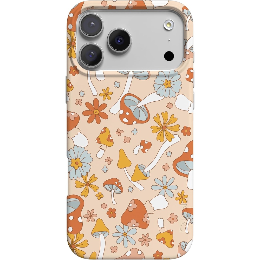 image:imageCasely iPhone 17 Pro Max Case Youre Dinomite Green Dinosaur Compatible with MagSafe Classic Ultra Thin DesignMushroom Magic Retro Floral