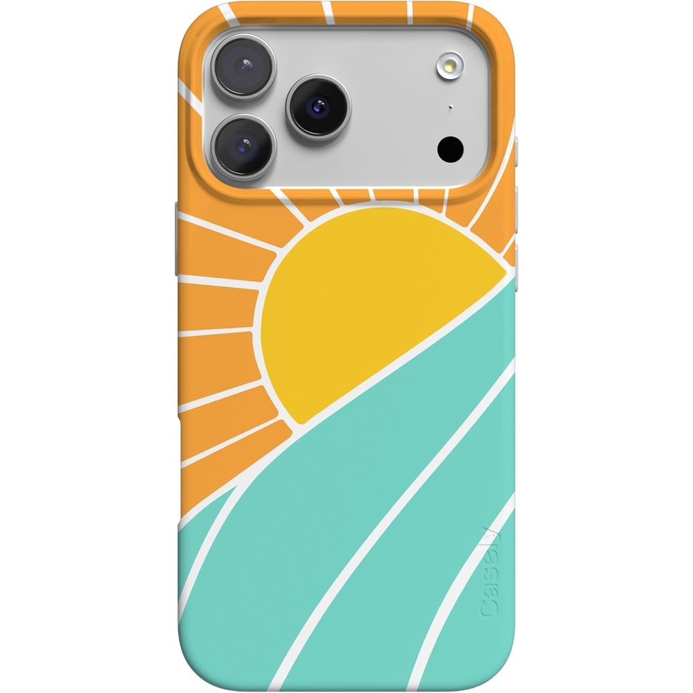 image:imageCasely iPhone 17 Pro Max Case Youre Dinomite Green Dinosaur Compatible with MagSafe Classic Ultra Thin DesignWaves Rays Sunshine