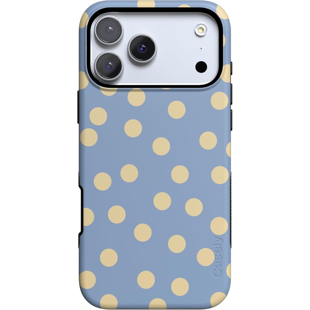 image:imageCasely iPhone 17 Pro Max Case in the Spotlight Pastel Polka Dot Bold Protective Design Compatible with MagSafe