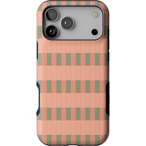 Casely iPhone 17 Pro Max Case | Blue & White Floral | Rose to Fame | Bold Protective Design | Compatible with MagSafe(Grand Cabana | Palm Beach)