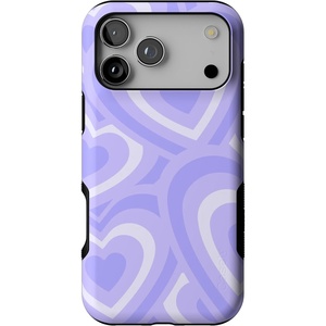 Casely iPhone 17 Pro Max Case | Blue & White Floral | Rose to Fame | Bold Protective Design | Compatible with MagSafe(Love Song | Lavender Heart)