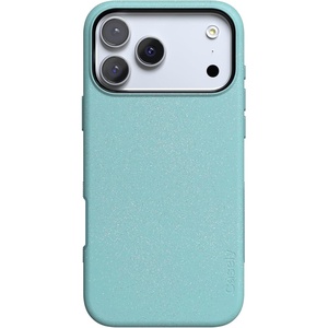 Casely iPhone 17 Pro Max Case | Blue & White Floral | Rose to Fame | Bold Protective Design | Compatible with MagSafe(Ocean Blue Shimmer | Aquamarine)