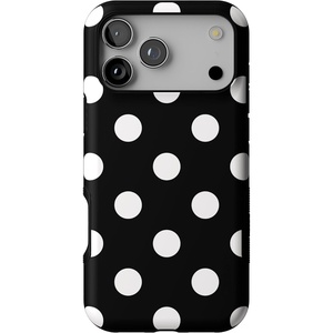 Casely iPhone 17 Pro Max Case | Blue & White Floral | Rose to Fame | Bold Protective Design | Compatible with MagSafe(Polka Dots | High Contrast Design)