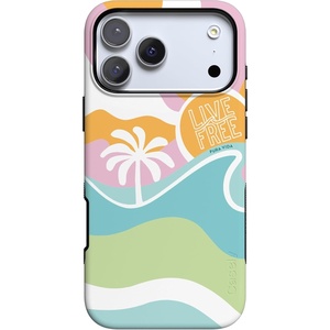 Casely iPhone 17 Pro Max Case | Blue & White Floral | Rose to Fame | Bold Protective Design | Compatible with MagSafe(Pura Vida | Tropical Dreams)