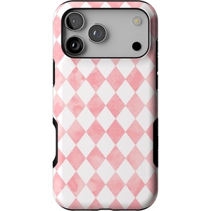 Casely iPhone 17 Pro Max Case | Blue & White Floral | Rose to Fame | Bold Protective Design | Compatible with MagSafe(Queen of Diamonds | Pink Watercolor)