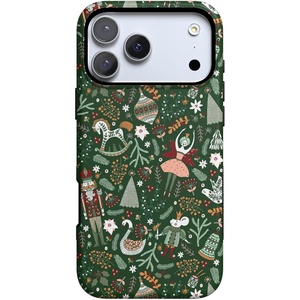 Casely iPhone 17 Pro Max Case | Blue & White Floral | Rose to Fame | Bold Protective Design | Compatible with MagSafe(Sugar Plum Fairy | Winter Wonderland)