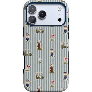 Casely iPhone 17 Pro Max Case | Clubhouse | The Caddie Print | Bold Protective Design | Compatible with MagSafe