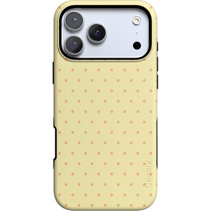 Casely iPhone 17 Pro Max Case | On the Dot | Yellow Polka Dot | Bold Protective Design | Compatible with MagSafe