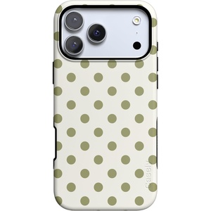 Casely iPhone 17 Pro Max Case | Spotted in SoHo | Green Polka Dot | Bold Protective Design | Compatible with MagSafe