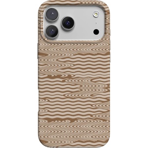 Casely iPhone 17 Pro Max Case | You’re Dino-mite | Green Dinosaur | Compatible with MagSafe | Classic Ultra Thin Design(Mocha Ripple | Brown Waves)