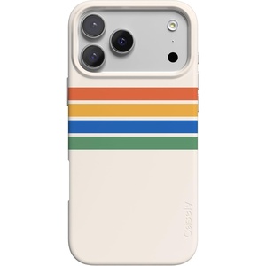 Casely iPhone 17 Pro Max Case | You’re Dino-mite | Green Dinosaur | Compatible with MagSafe | Classic Ultra Thin Design(Totally Groovy | Rainbow Stripes Color Block)