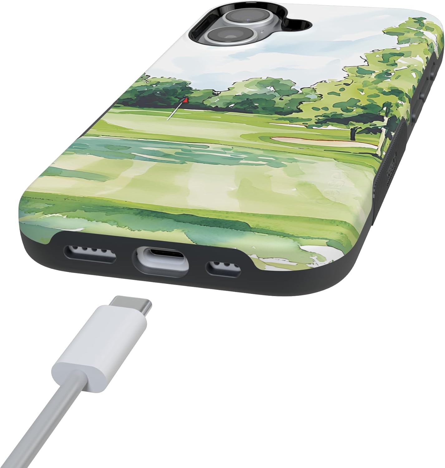 image:imageCasely iPhone 17 Case Clubhouse Tee Time Bold Protective Design Compatible with MagSafe