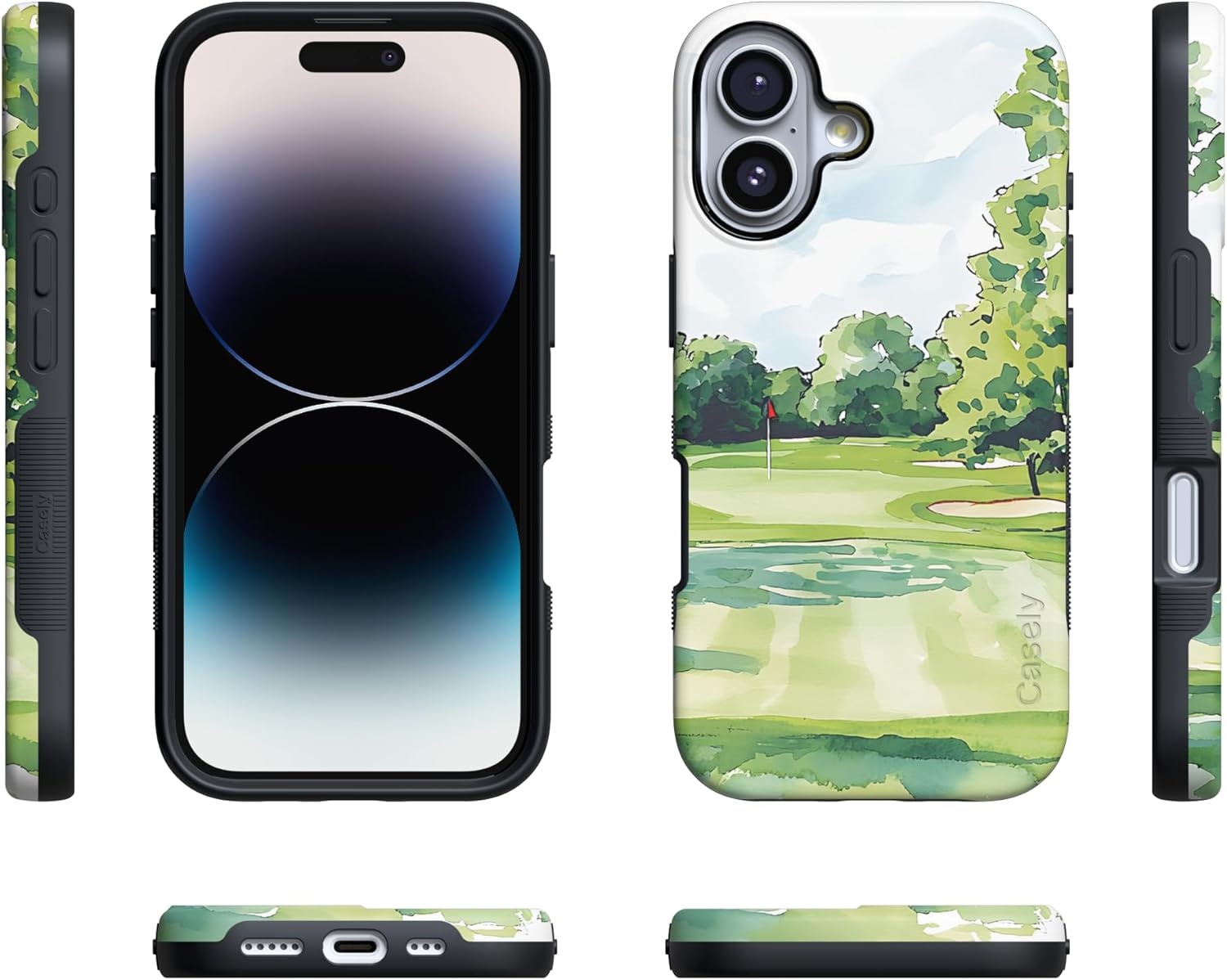 image:imageCasely iPhone 17 Case Clubhouse Tee Time Bold Protective Design Compatible with MagSafe
