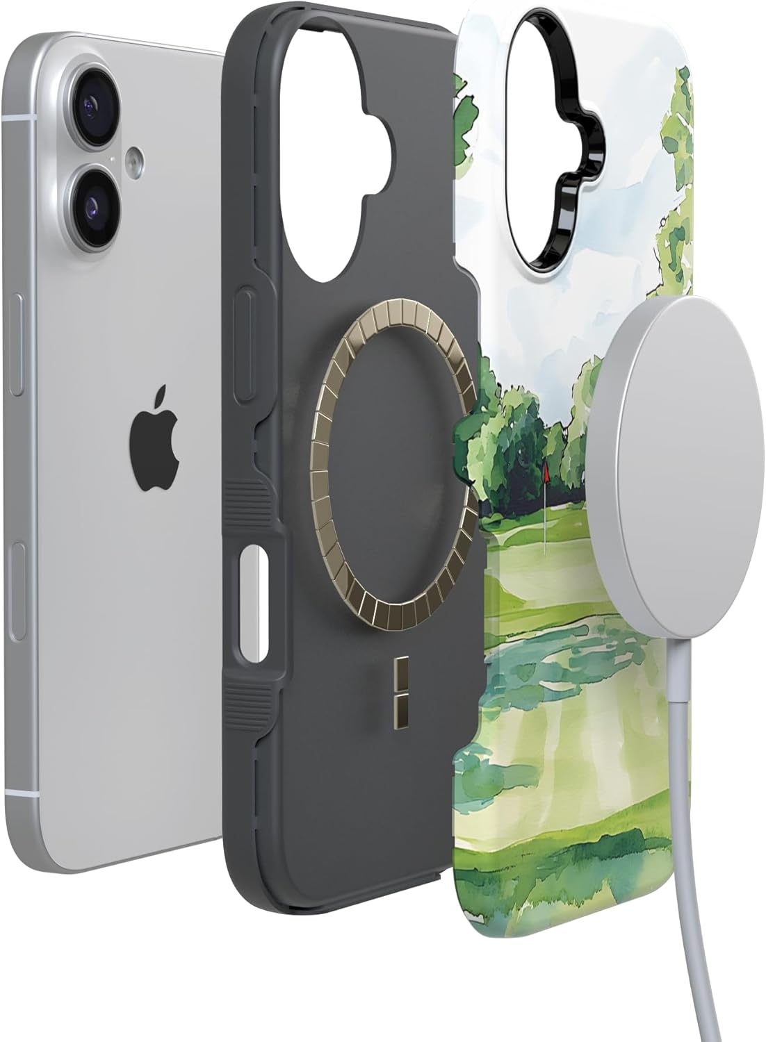 image:imageCasely iPhone 17 Case Clubhouse Tee Time Bold Protective Design Compatible with MagSafe