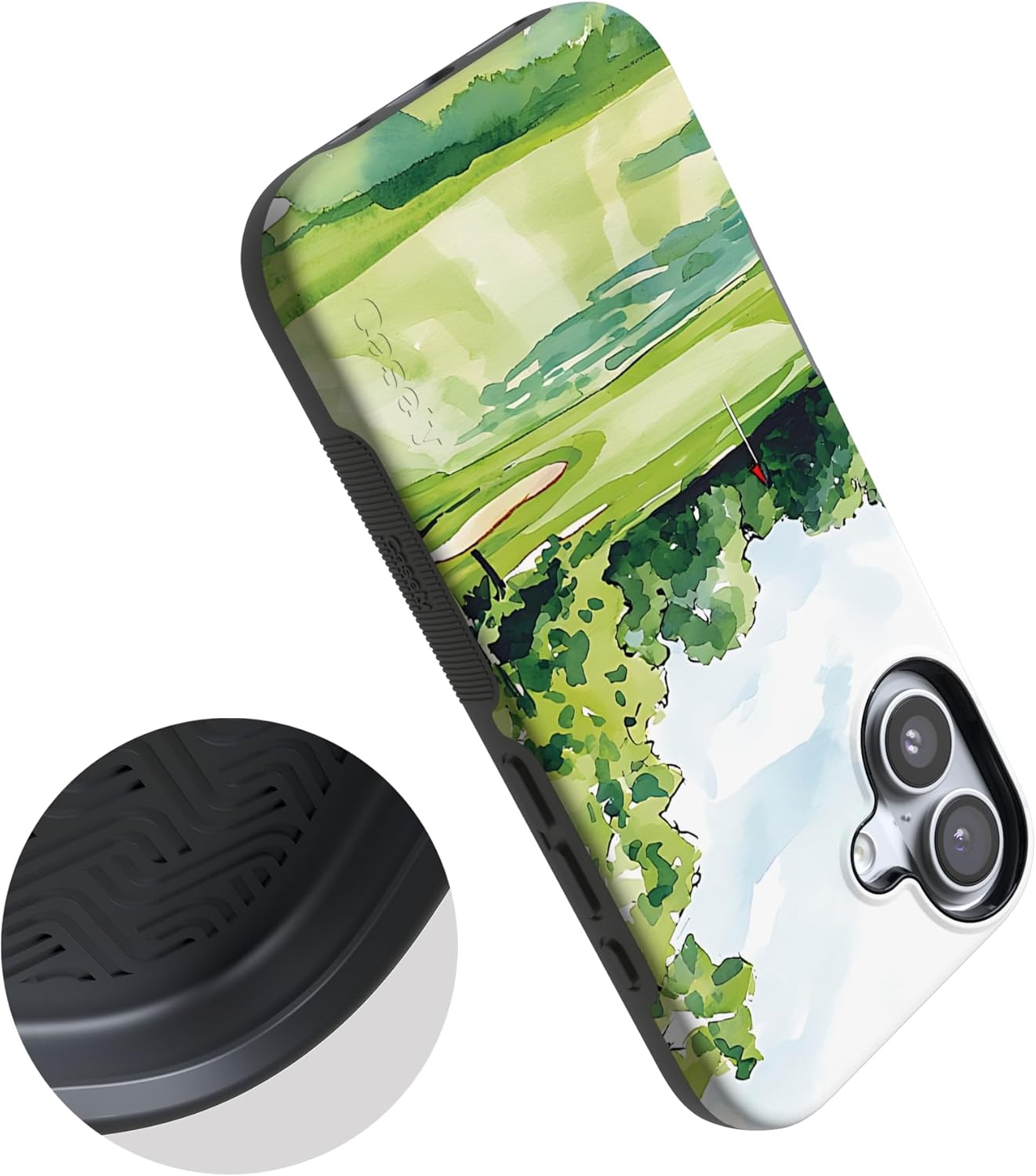 image:imageCasely iPhone 17 Case Clubhouse Tee Time Bold Protective Design Compatible with MagSafe