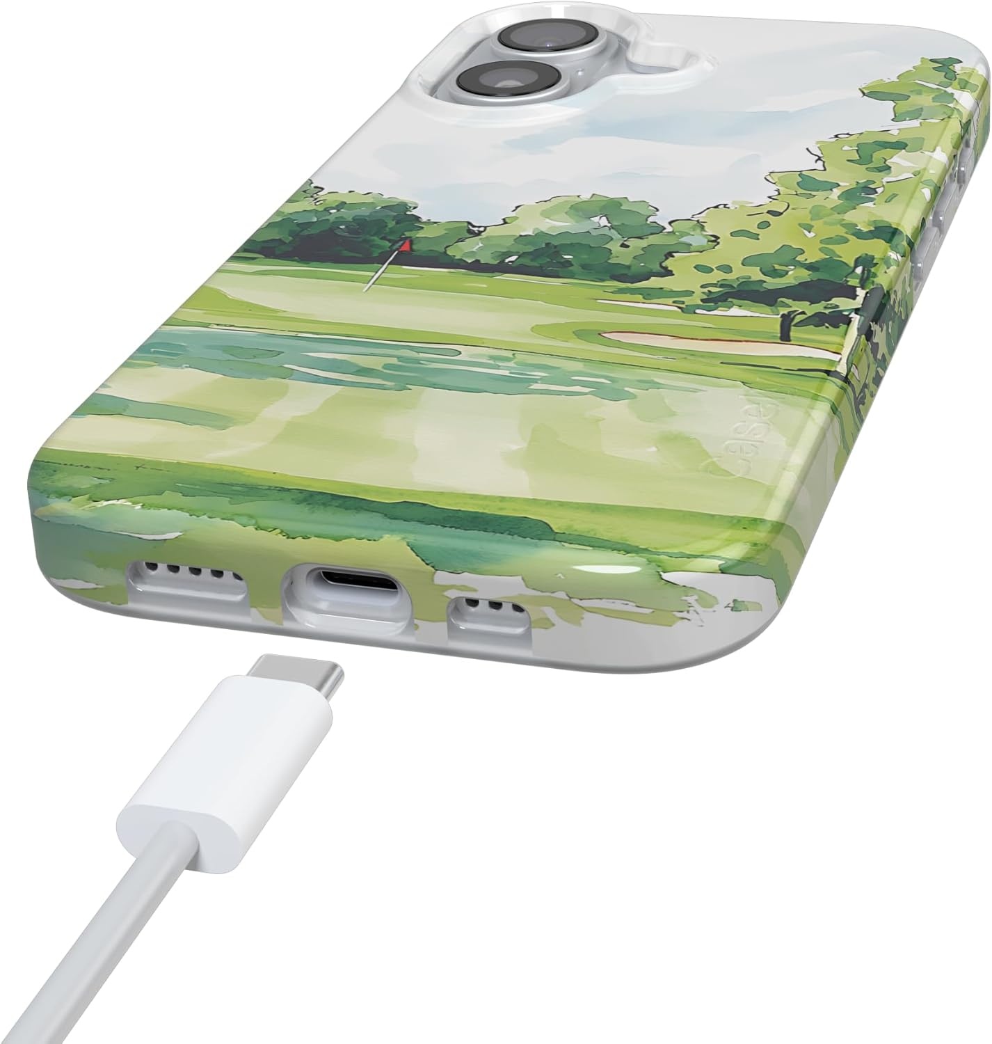 image:imageCasely iPhone 17 Case Clubhouse Tee Time Compatible with MagSafe Classic Ultra Thin Design