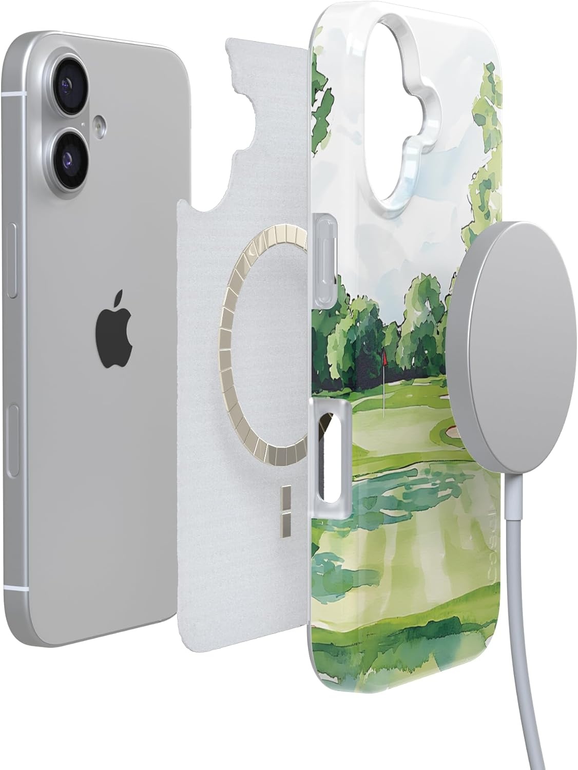 image:imageCasely iPhone 17 Case Clubhouse Tee Time Compatible with MagSafe Classic Ultra Thin Design