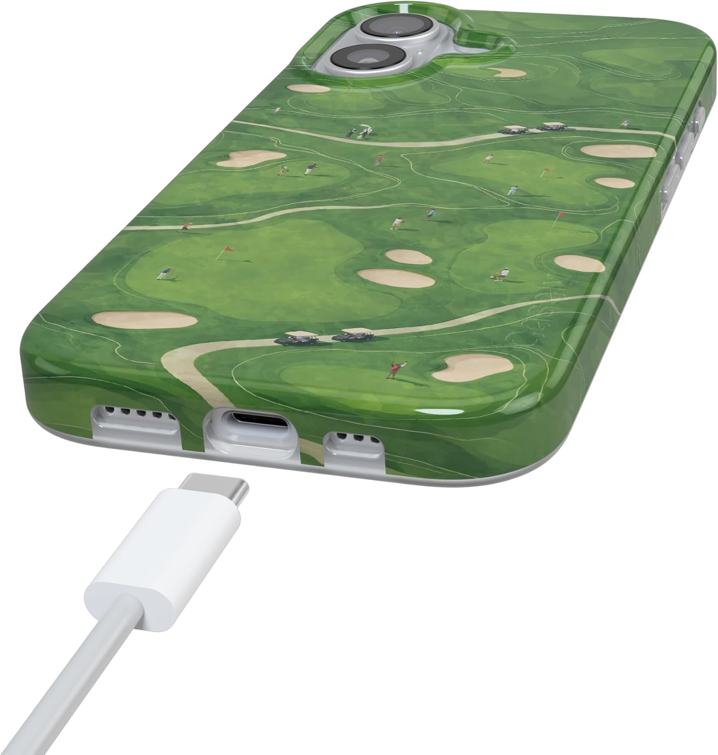 image:imageCasely iPhone 17 Case Clubhouse The Back Nine Compatible with MagSafe Classic Ultra Thin Design